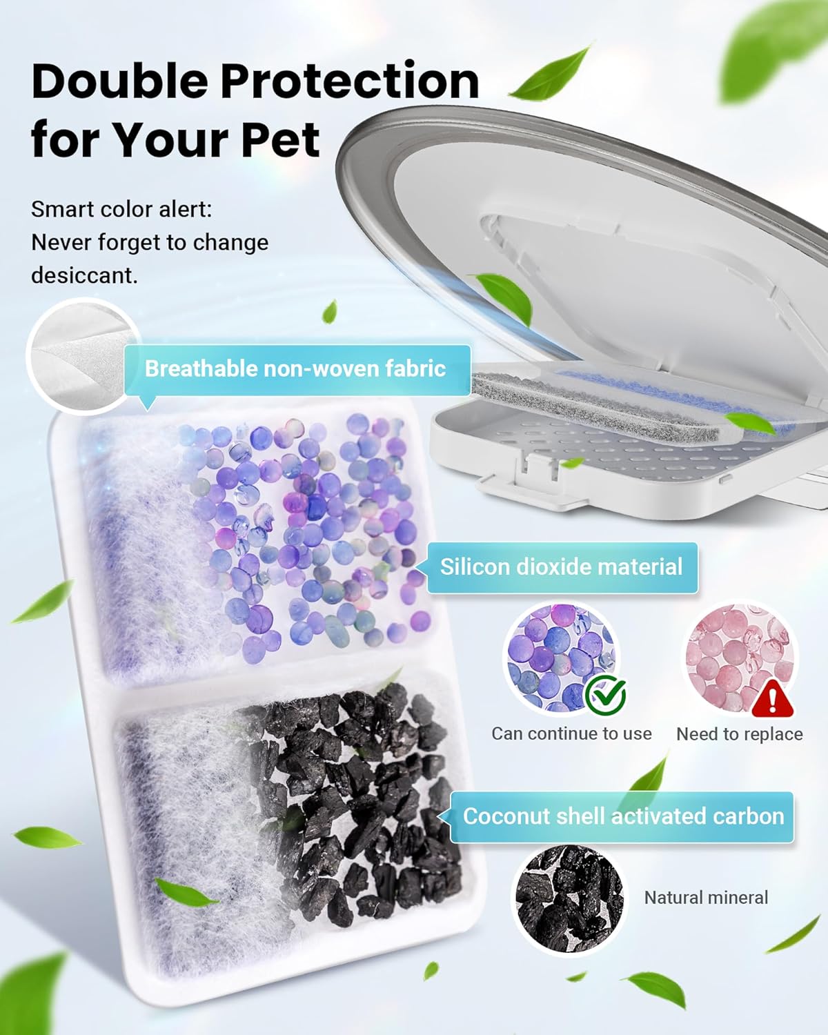 Detalle 2 de Automatic Cat Feeder for 3 Cats 6L