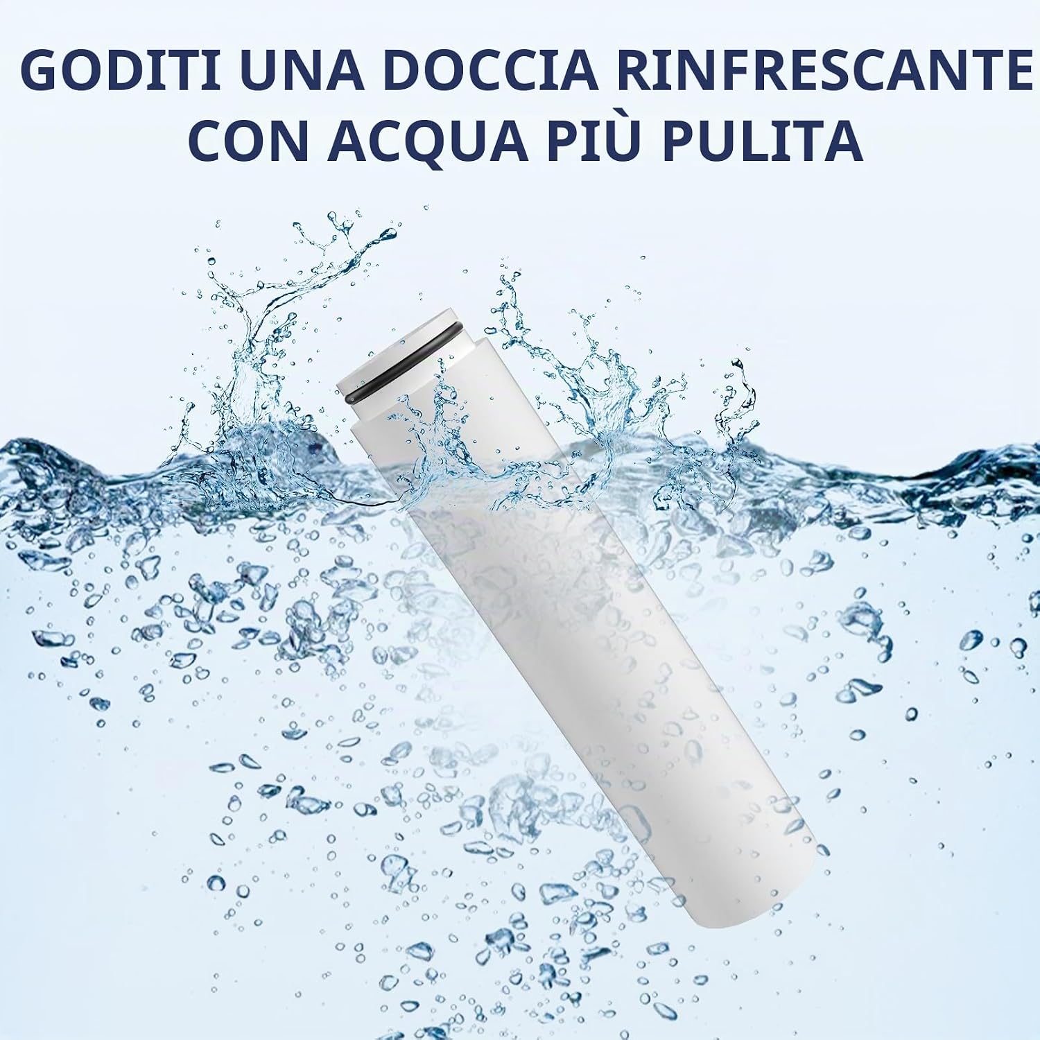 Detalle de Filtri di ricambio Cobbe per soffione doccia – Set 4, elimina cloro e impurità