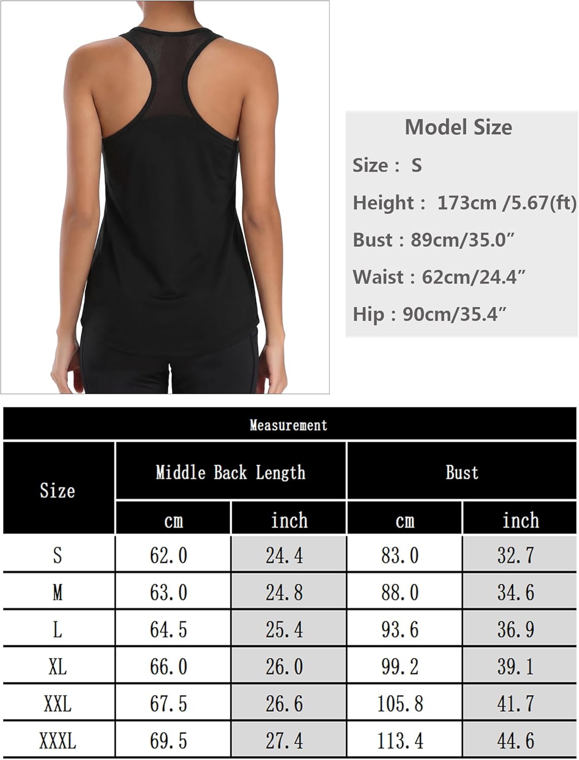 Thumbnail 6 de Wayleb Canotta Sportiva Donna con girocollo e racerback traspirante per palestra e fitness