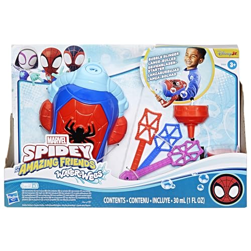 Detalle 2 de Marvel Spidey and His Amazing Friends Water‑Webs Lanzaburbujas