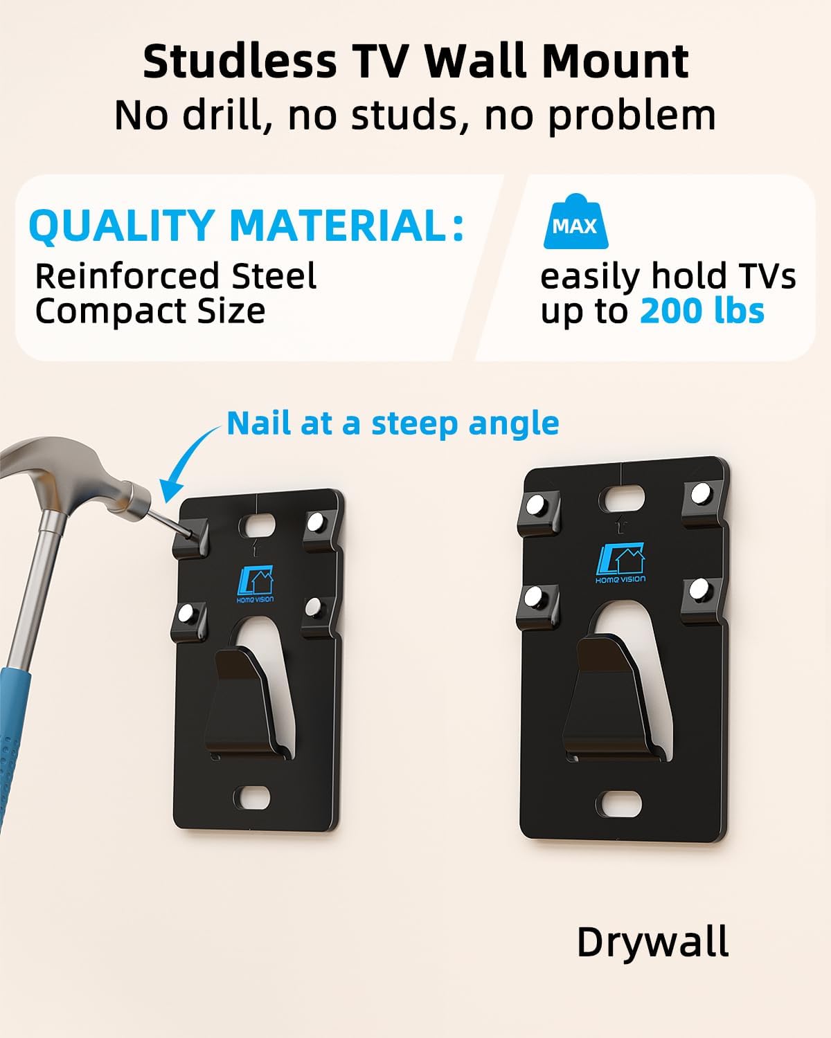 Detalle 2 de HOME VISION HV1402 200lbs TV Wall Mount