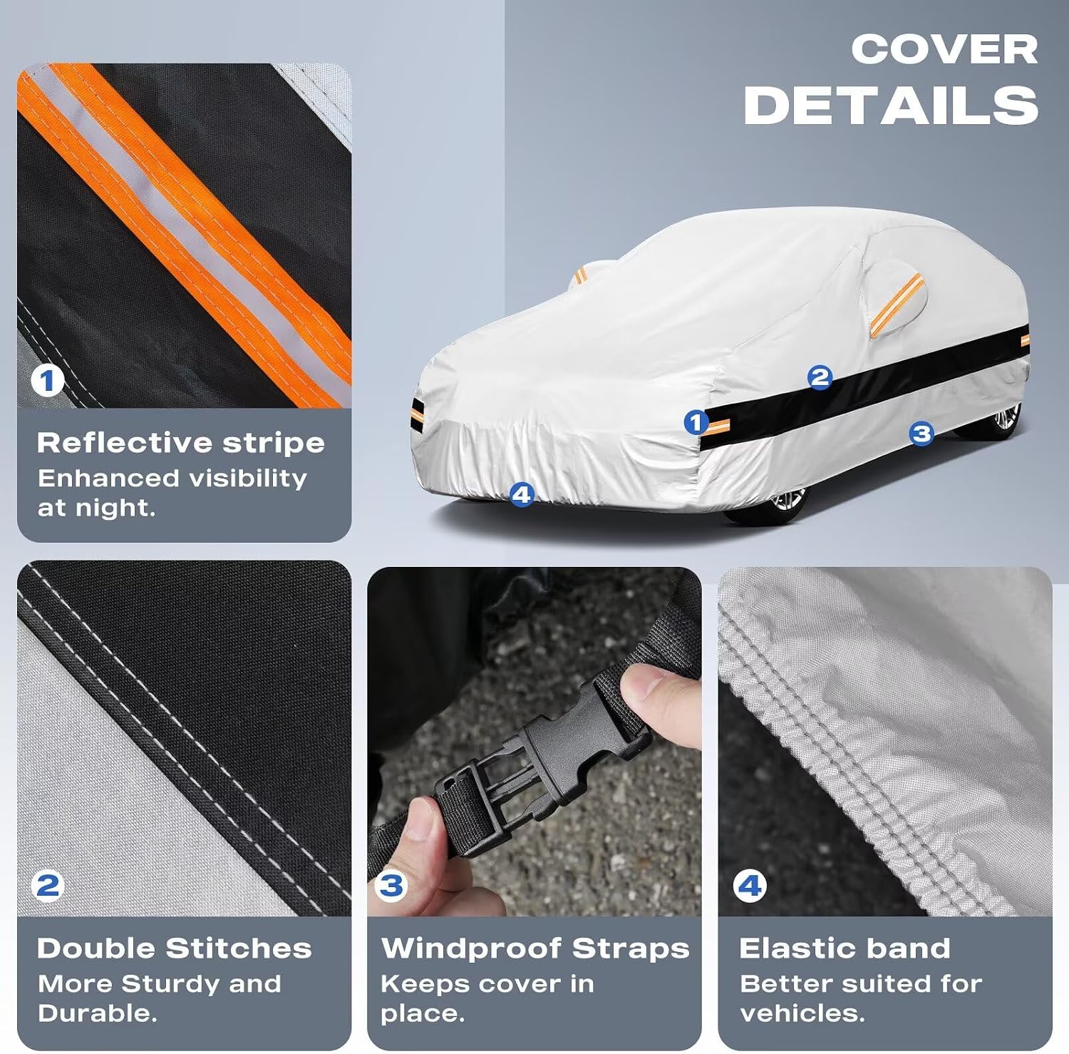Thumbnail 3 de Holthly 10-Layer All-Season Car Cover for Lexus IS 250/300/350 (1998-2020) — Weatherproof Sedán Exterior Protection
