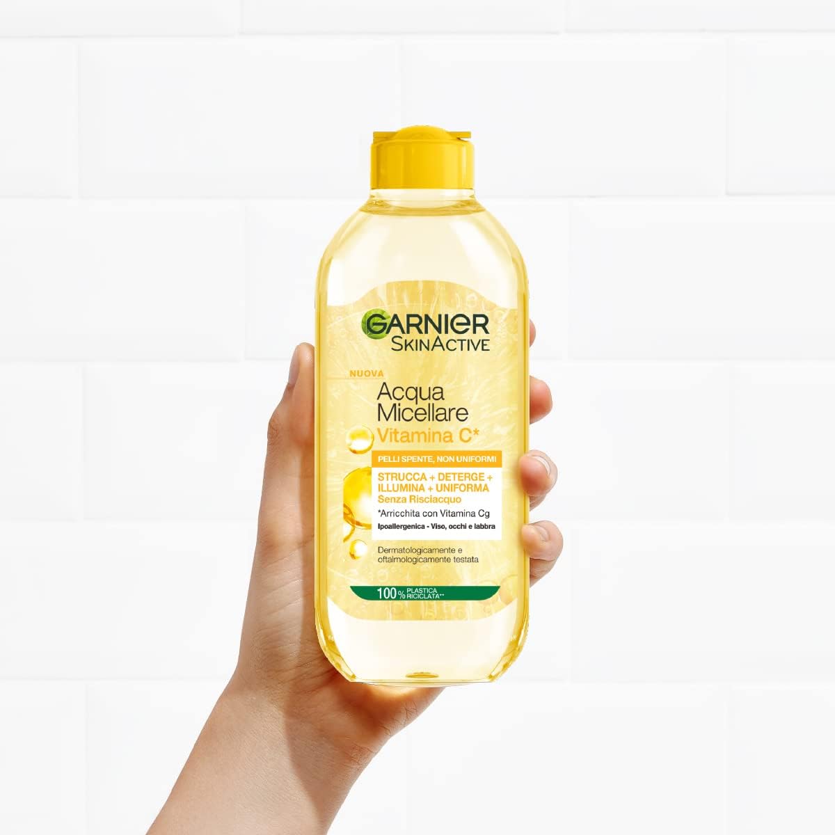 Detalle de Garnier Acqua Micellare Tutto in 1 SkinActive con Vitamina C – 3x400 ml per pelli spente e non uniformi
