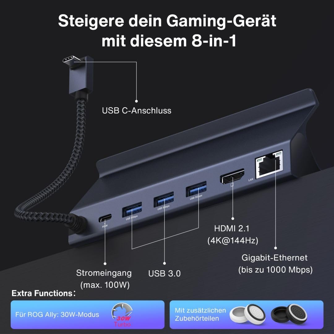 Detalle de iVANKY Docking Station 100W für Steam Deck