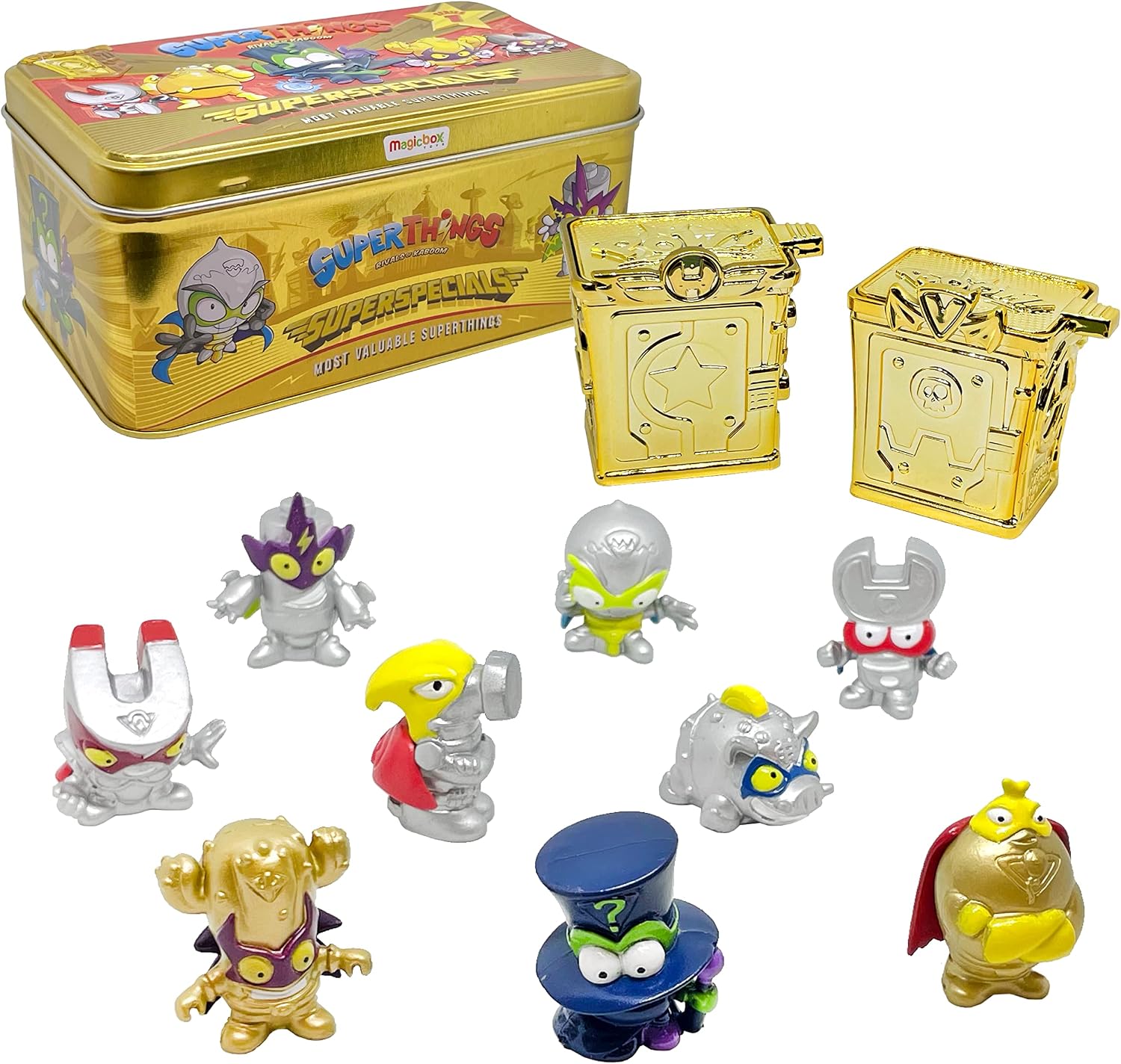 Thumbnail 1 de SUPERTHINGS RIVALS OF KABOOM Lata Gold – złota puszka z 9 figurkami Serii 1