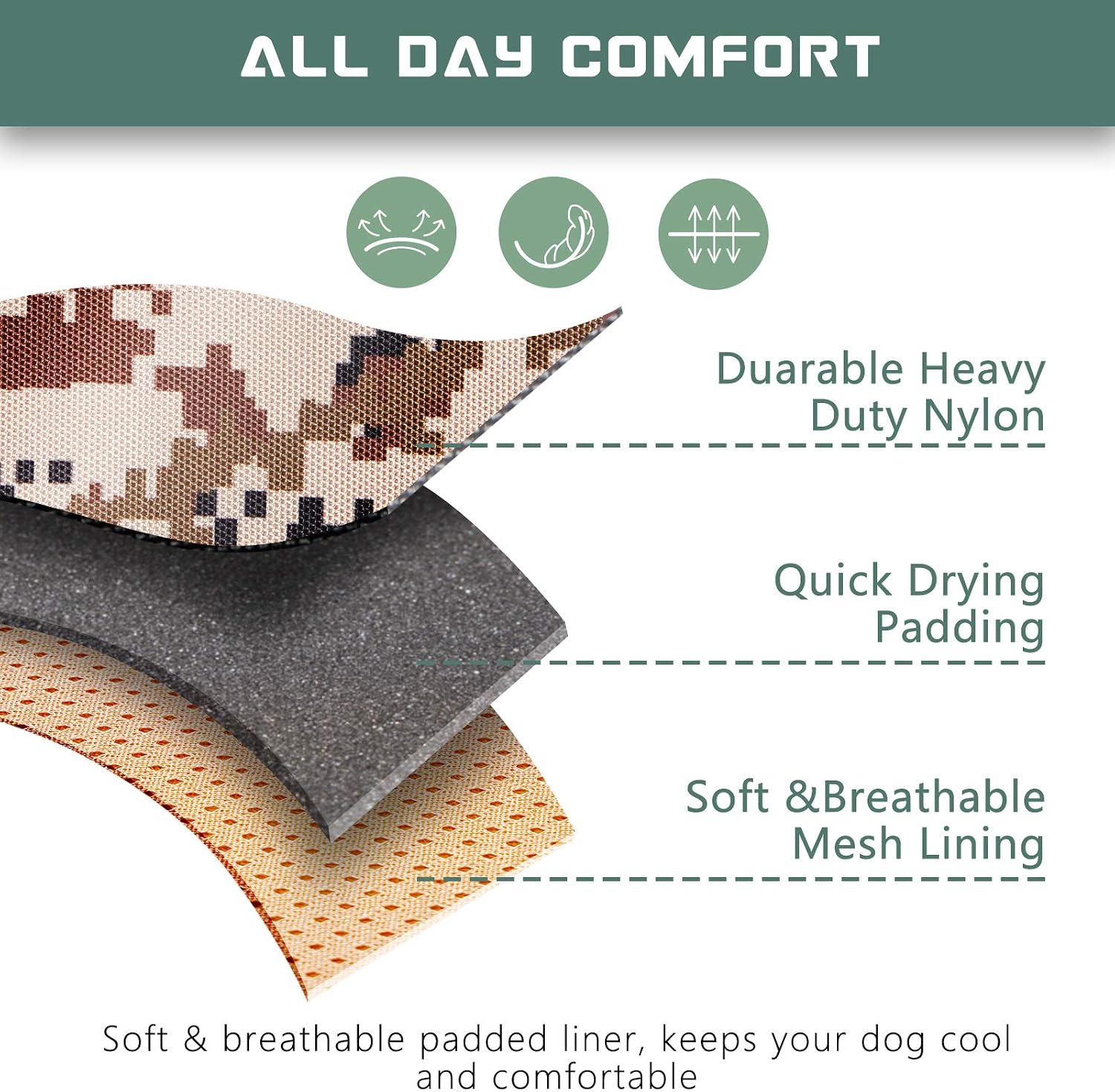 Detalle 1 de BUMBIN Tactical Dog Harness XL