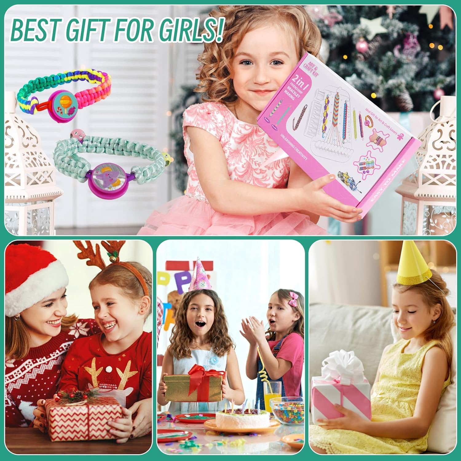 Thumbnail 4 de Yebebao Friendship Bracelet Making Kit – Creative DIY Craft for Girls aged 5–12