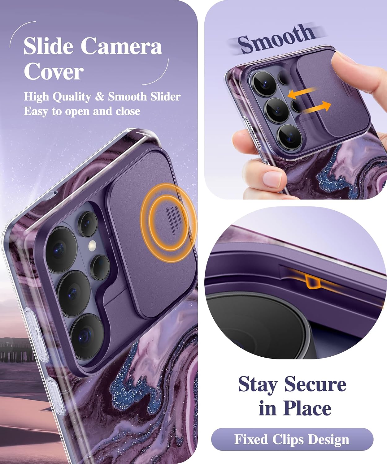 Thumbnail 2 de GVIEWIN Galaxy S26 Ultra Case with Slide Camera Cover