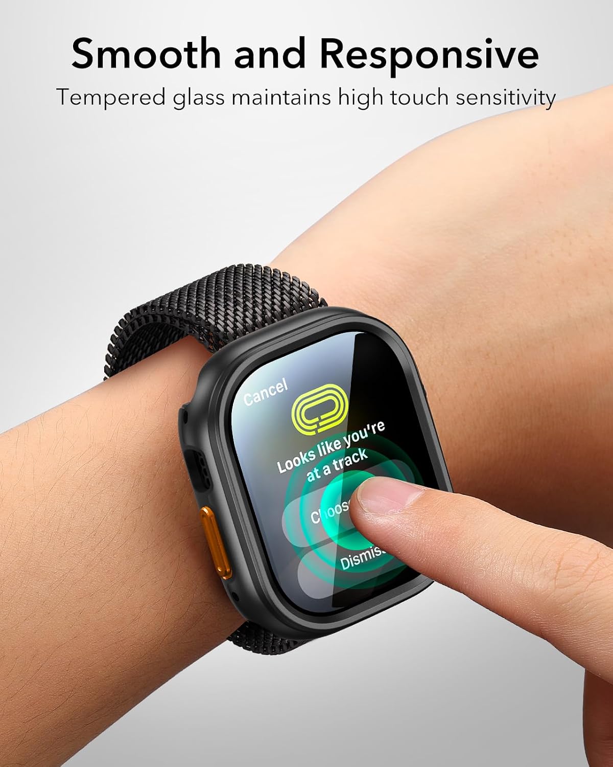 Thumbnail 6 de ESR for Apple Watch Ultra 3/2/1 49mm Case with Screen Protector (Black) – Military Grade Protection + 2-pack glass set