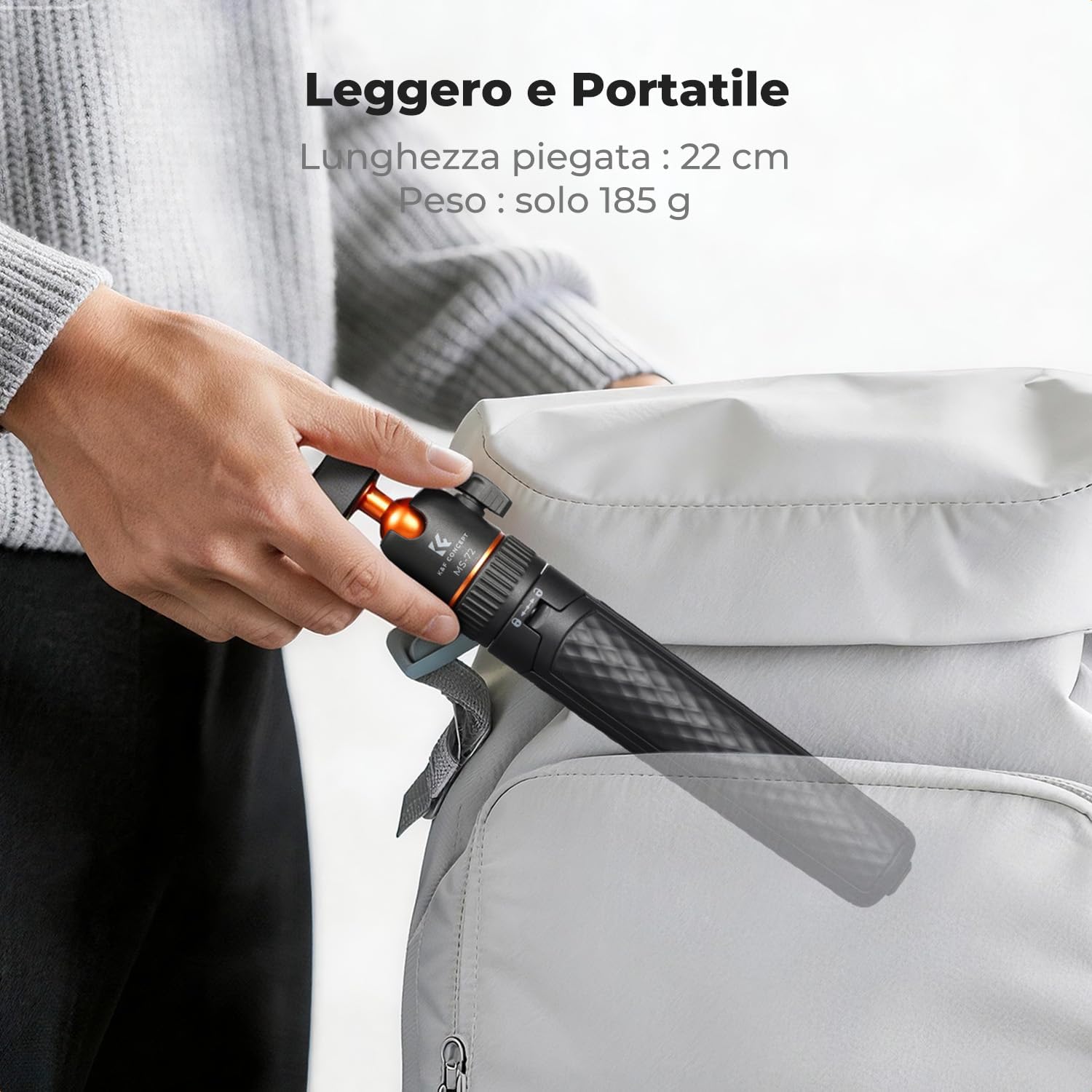 Thumbnail 6 de K&F CONCEPT Treppiede magnetico a sgancio rapido per Insta360 X5/Ace Pro 2: stabilità e versatilità in un corpo leggero