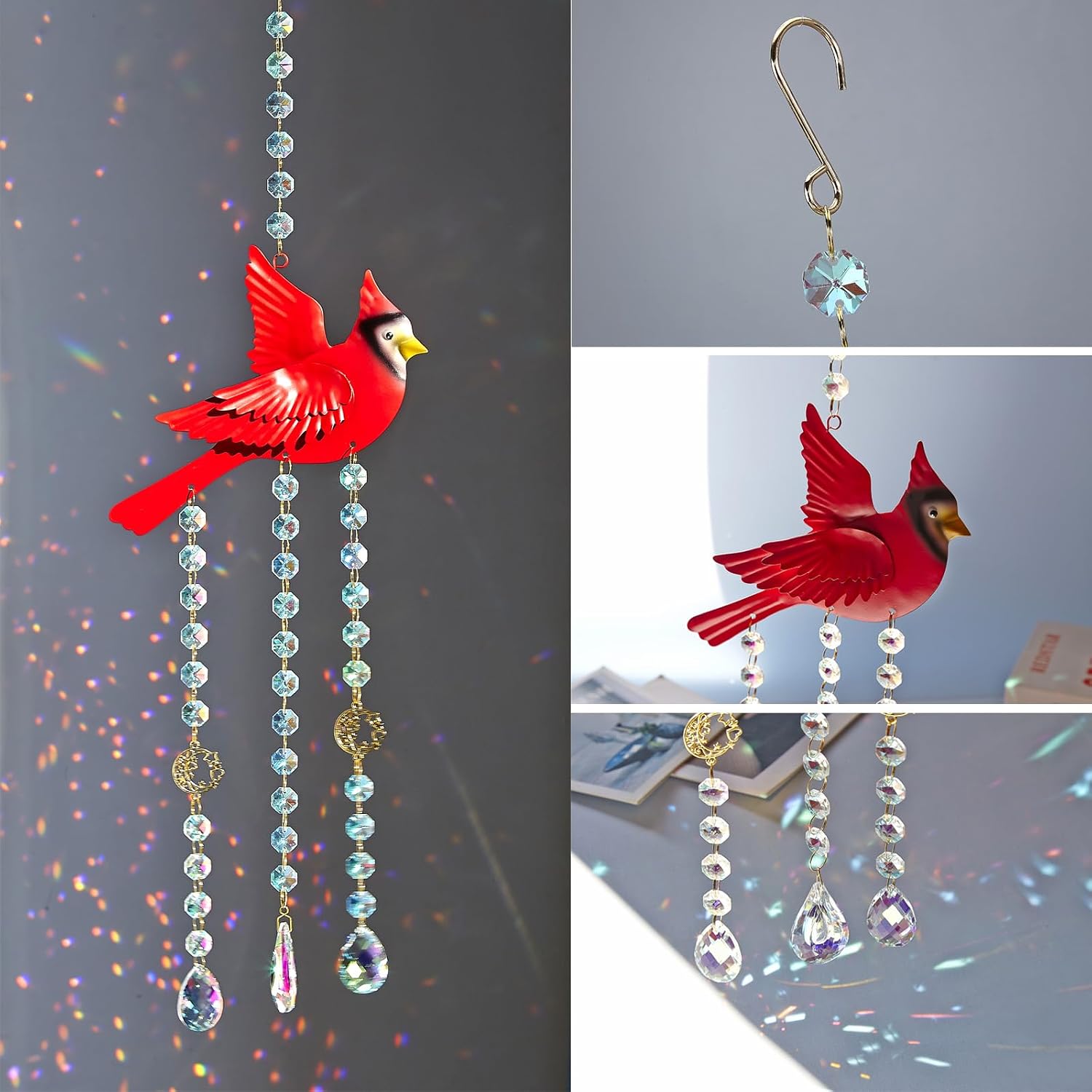 Detalle de NMEINV Crystal Sun Catcher, 23.62-Inch