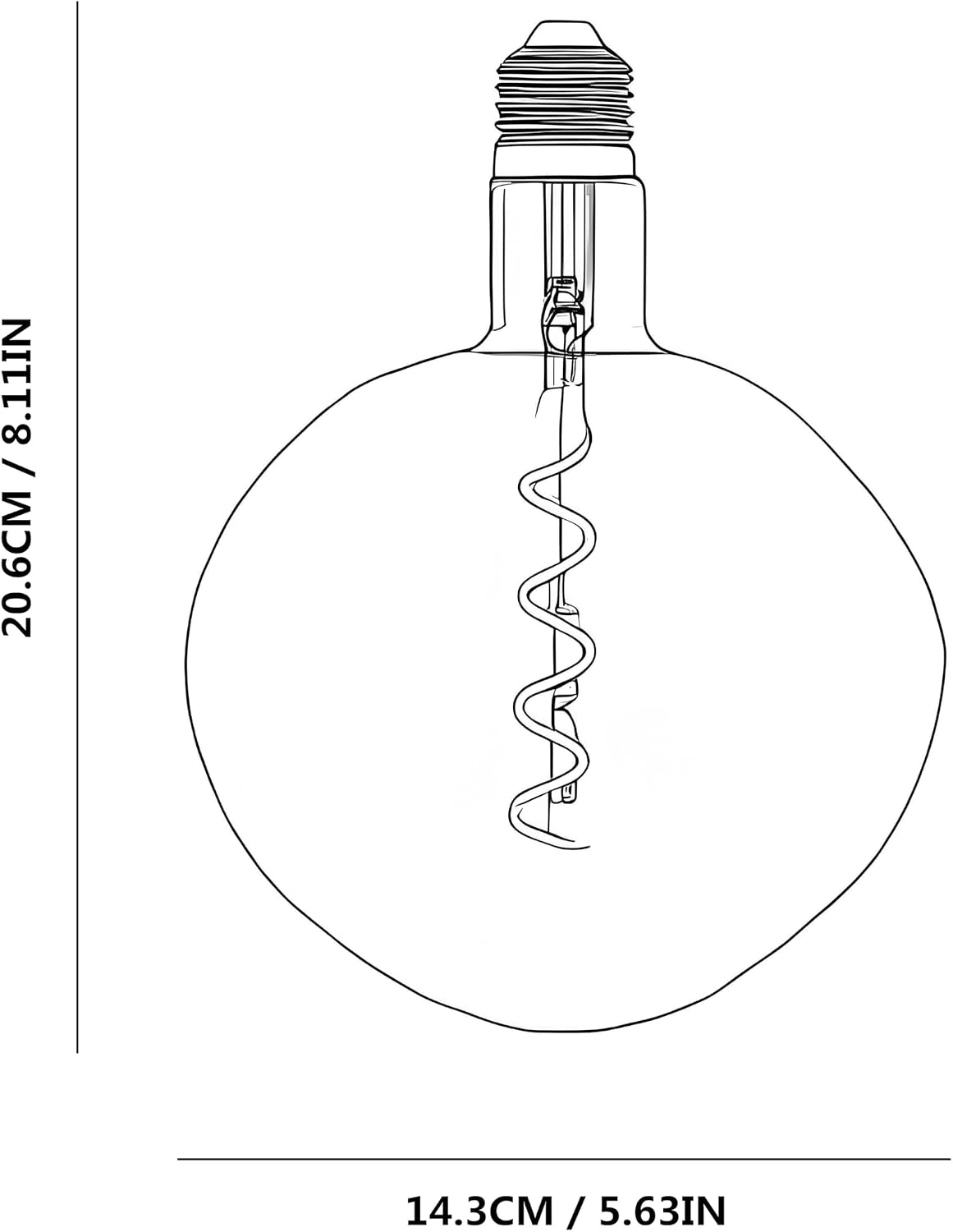 Thumbnail 4 de Vanpus Large LED Bulb Ø150mm 6W