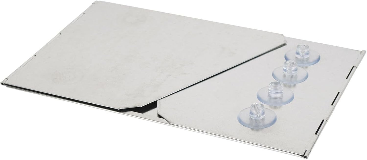 Detalle 1 de Bo-Camp Foldable Camping Stove Windshield, 40–70 cm Steel Screen