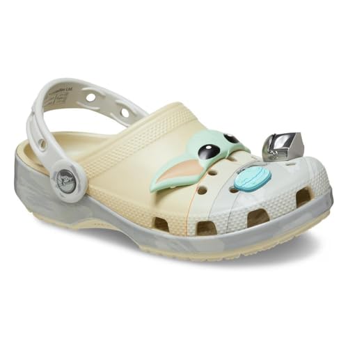 Detalle 2 de Crocs Grogu Classic Clog K 🧸 Zuecos Unisex Niños, Crema 29/30 EU