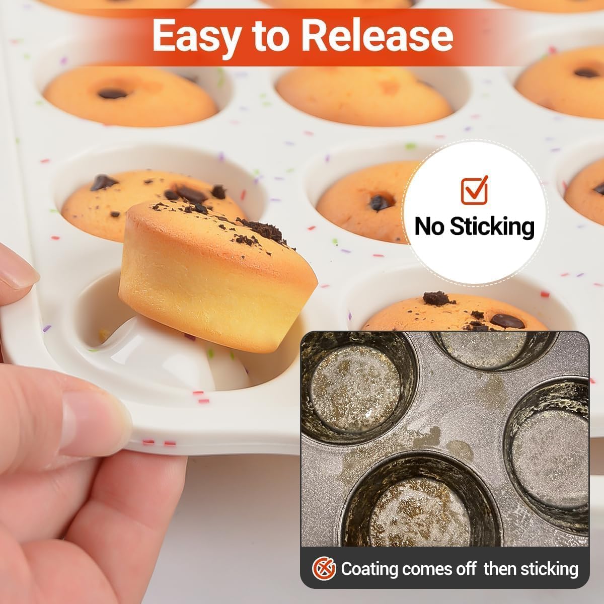 Detalle 1 de CAKETIME Mini Muffin Pan 24-Cup