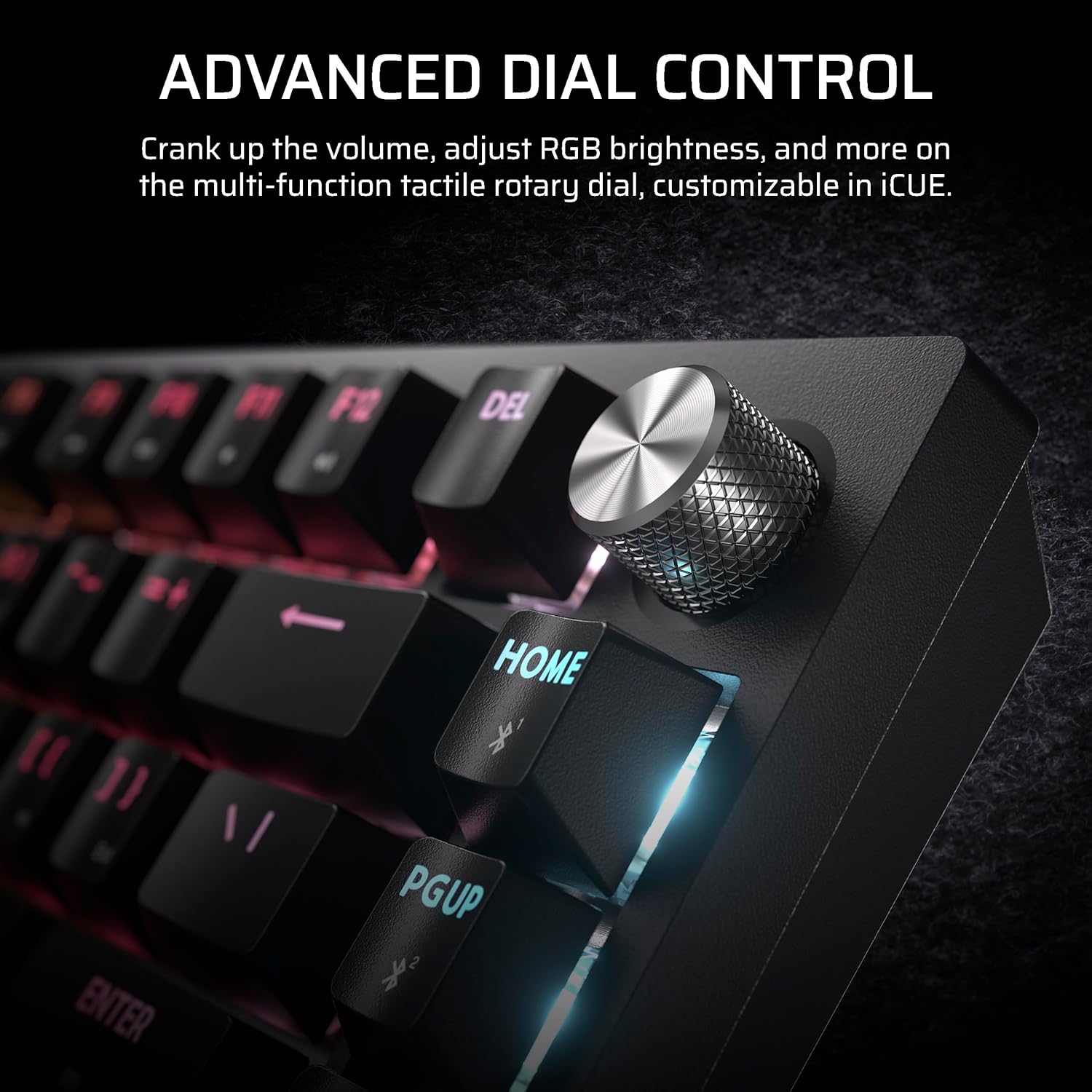 Thumbnail 5 de Corsair K65 Plus Wireless 75% RGB Hot-Swappable Mechanical Keyboard (QWERTY UK) – Black