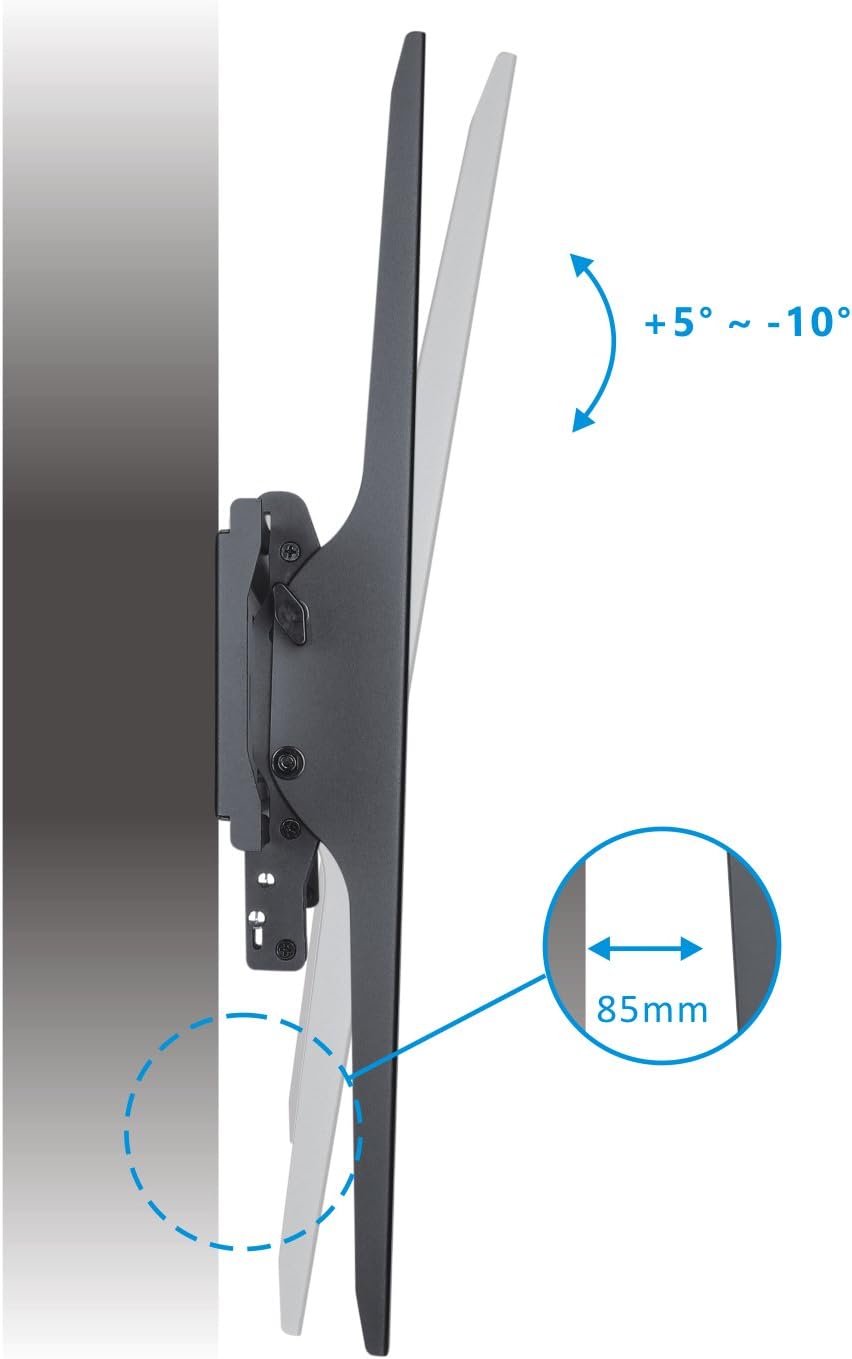 Detalle de deleyCON Universal TV Wandhalterung 60"–100" Neigbar | VESA 900x600 | bis 75 kg