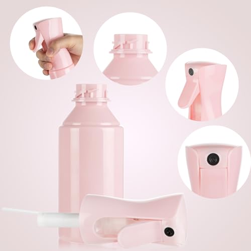Detalle 2 de Uervoton Sprühflasche für Haare, 210 ml, Wasserzerstäuber, Rosa – Präzises Stylinghilfe mit 360° Sprühen