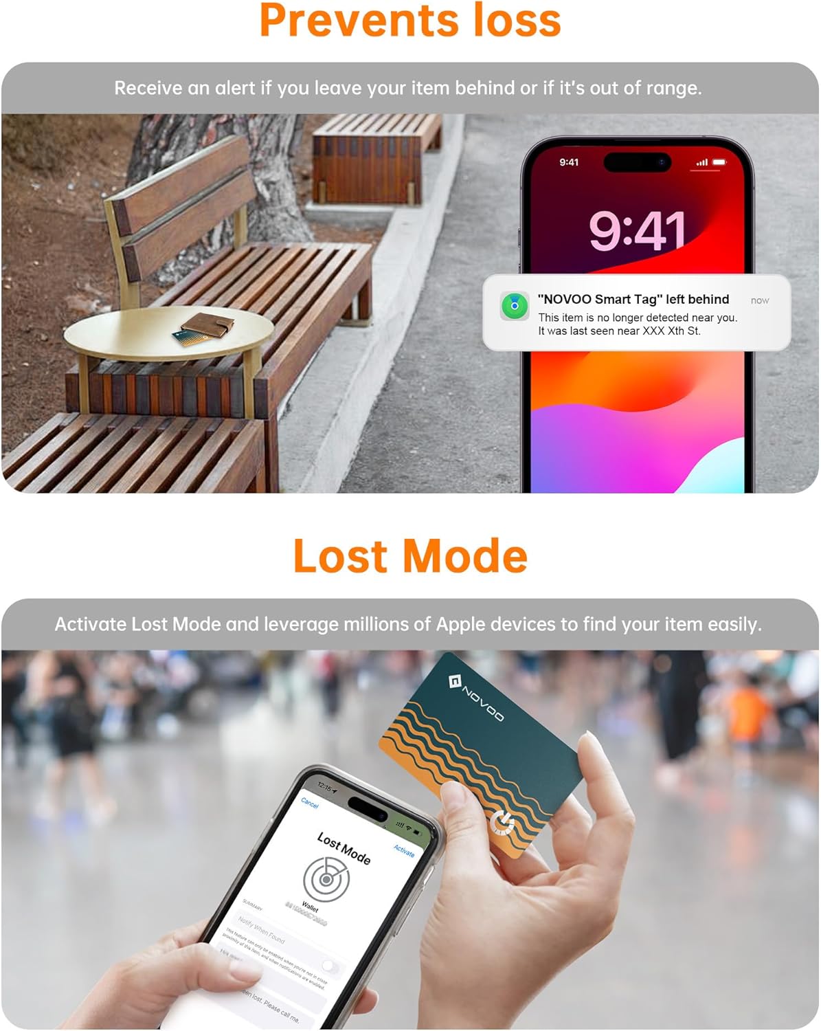 Thumbnail 4 de NOVOO SmartCard Wallet Tracker 2-Pack 1.6mm