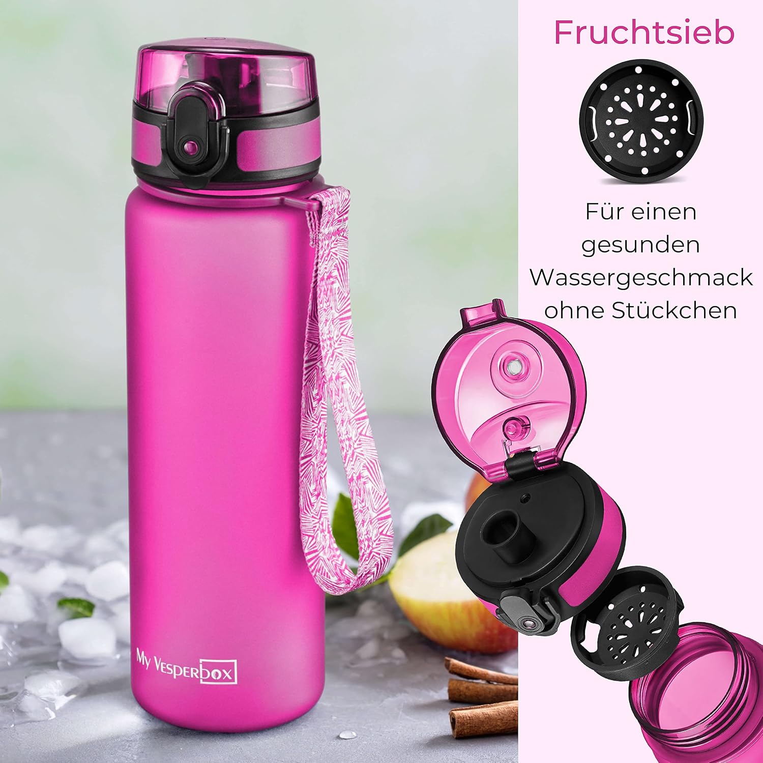 Thumbnail 2 de My Vesperbox Trinkflasche Kinder 500 ml – Auslaufsicher, BPA-frei, inkl. Ersatzdichtung