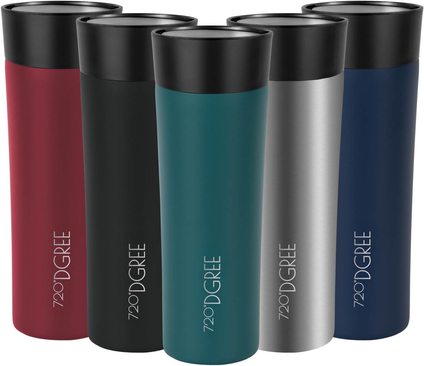 Detalle de 720°DGREE Thermobecher PleasureToGo 2.0, 460 ml – schlanker Travel Mug mit 360°-Trinköffnung, BPA-frei