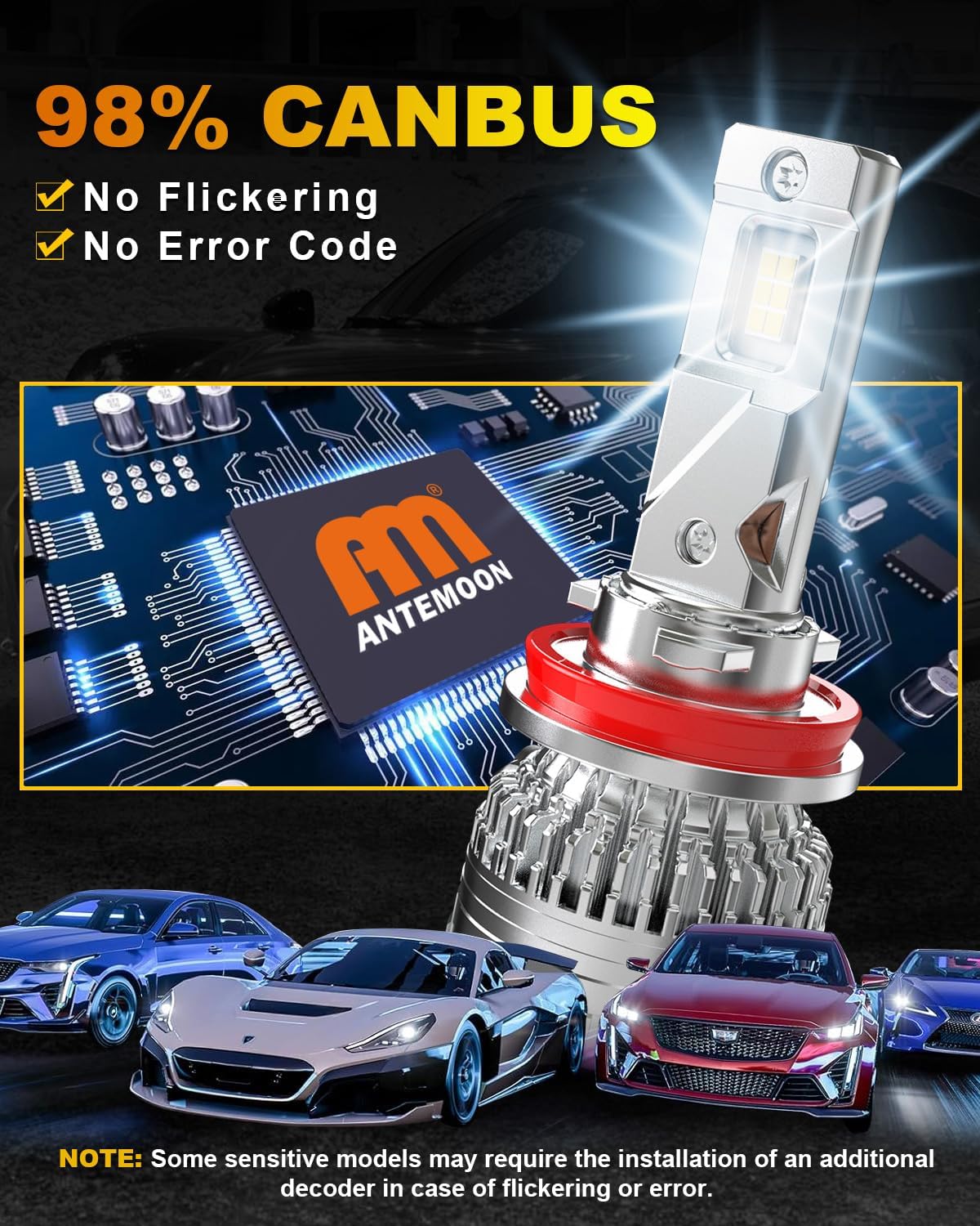 Thumbnail 6 de ANTEMOON H11 30000LM 110W Bombillas LED para coche
