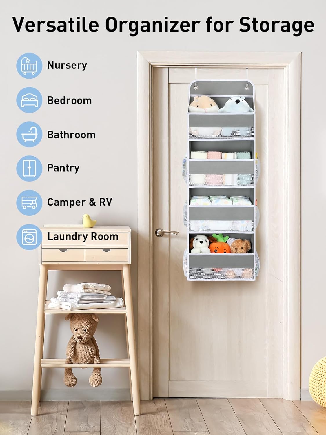 Thumbnail 6 de Yecaye over-the-door organizer with 4 pockets