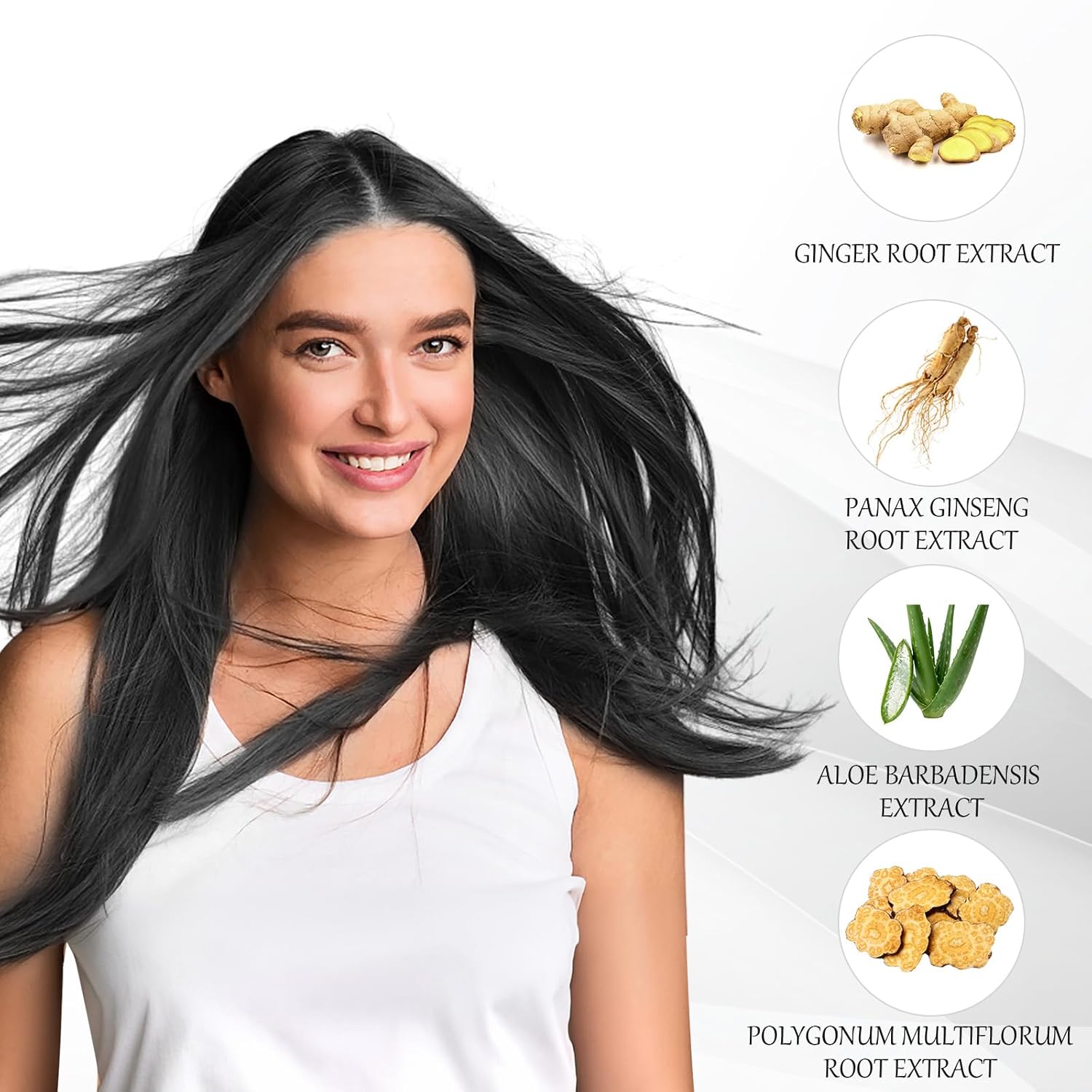 Thumbnail 2 de KAISASA Black Hair Dye Shampoo 3 in 1: Grey Coverage, Cleanse & Condition in One