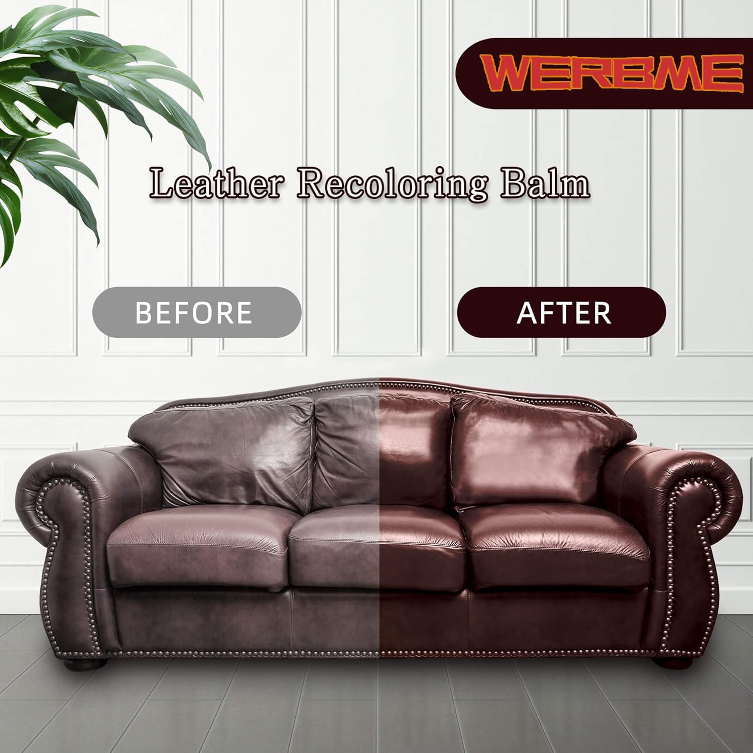 Thumbnail 1 de WERBME Leather Recoloring Balm & Color Restorer – Beige