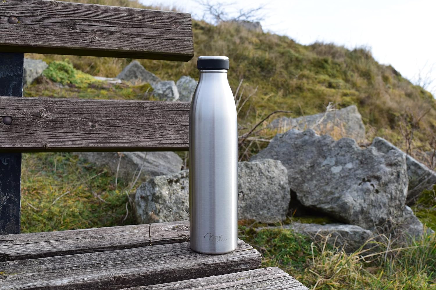 Thumbnail 6 de Milu Thermo in acciaio inox 1,5 L – borraccia termica resistente, svuota perdite e comoda da portare