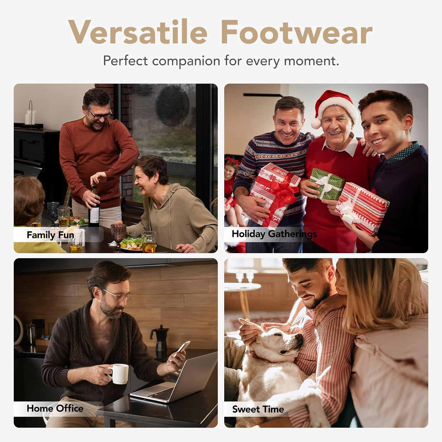 Thumbnail 6 de VeraCosy Cozy Slip-on Corduroy Slippers 80D Memory Foam