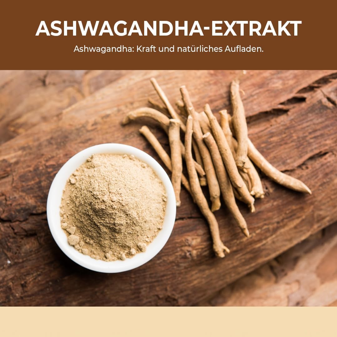 Thumbnail 1 de Bandini® Ashwagandha (Withania somnifera) KSM-66® – patentierter Wurzelextrakt, 500 mg pro Kapsel, 60 Kapseln