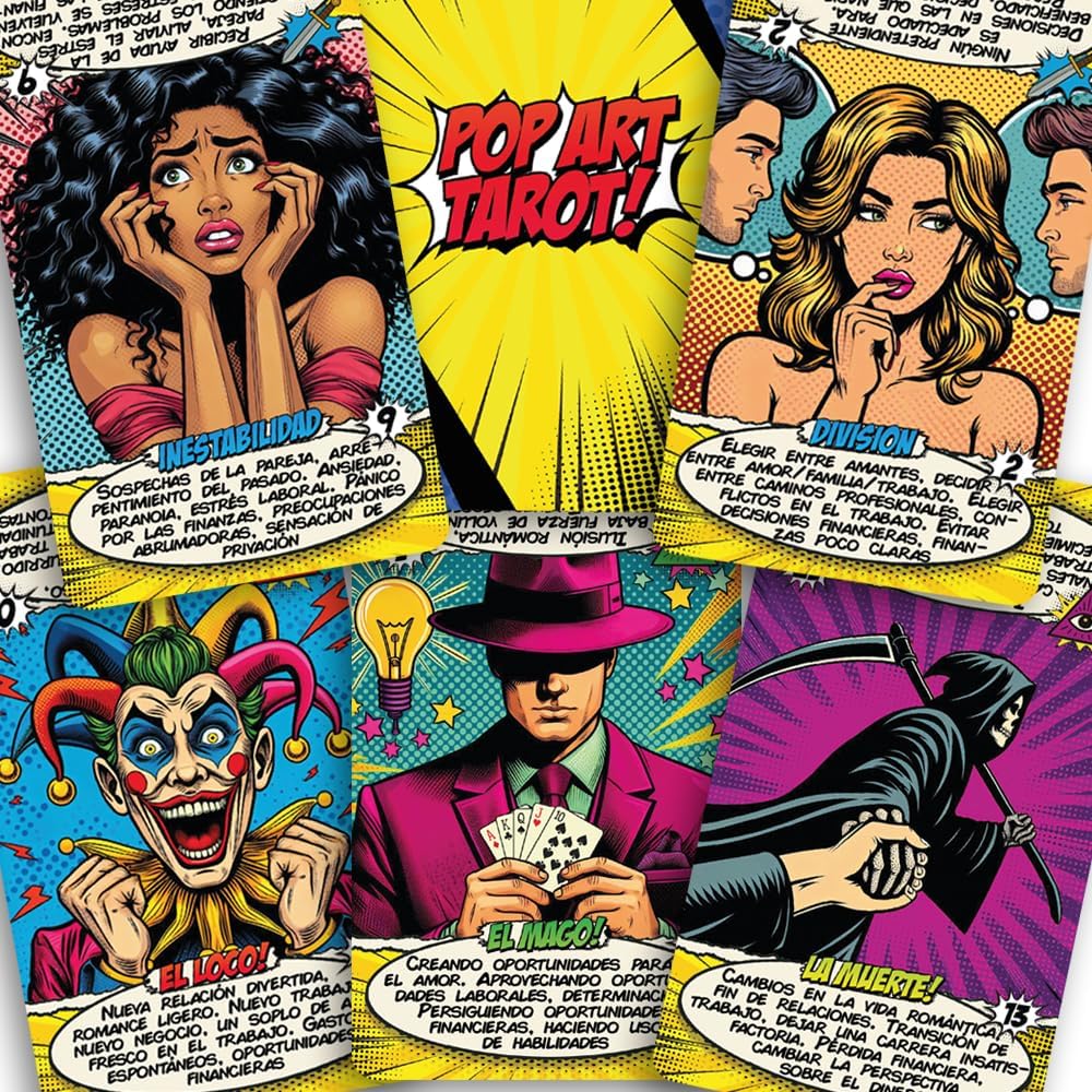 Detalle de TAROTIKA Tarot Pop Art 78 cartas