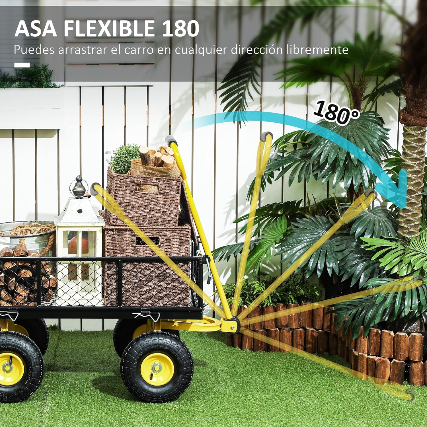 Thumbnail 4 de Outsunny Carro de Jardín basculante 200 kg