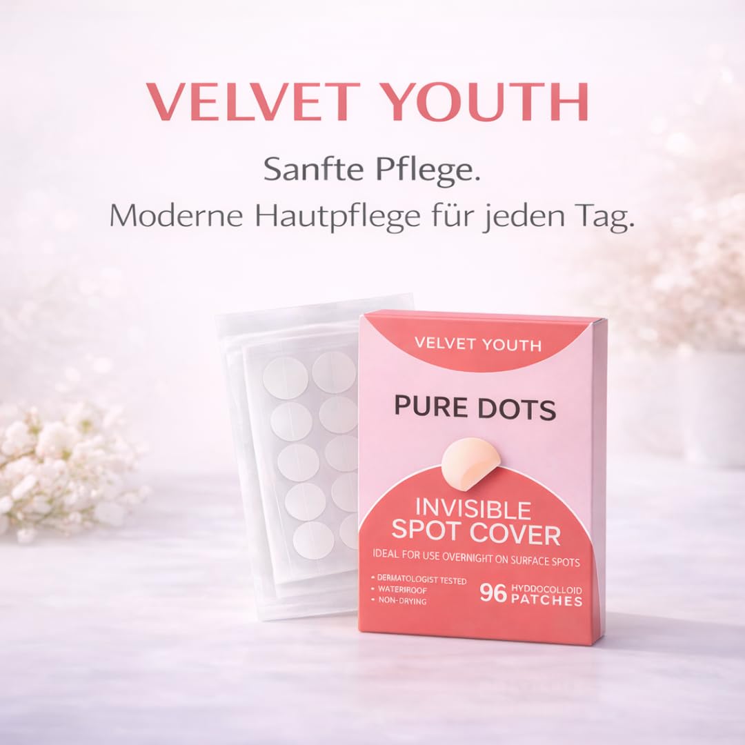 Thumbnail 6 de VELVET YOUTH Unsichtbare Pickel-Patches „Hydrokolloid“ – 96 Hydrokolloid Pflaster in 3 Größen