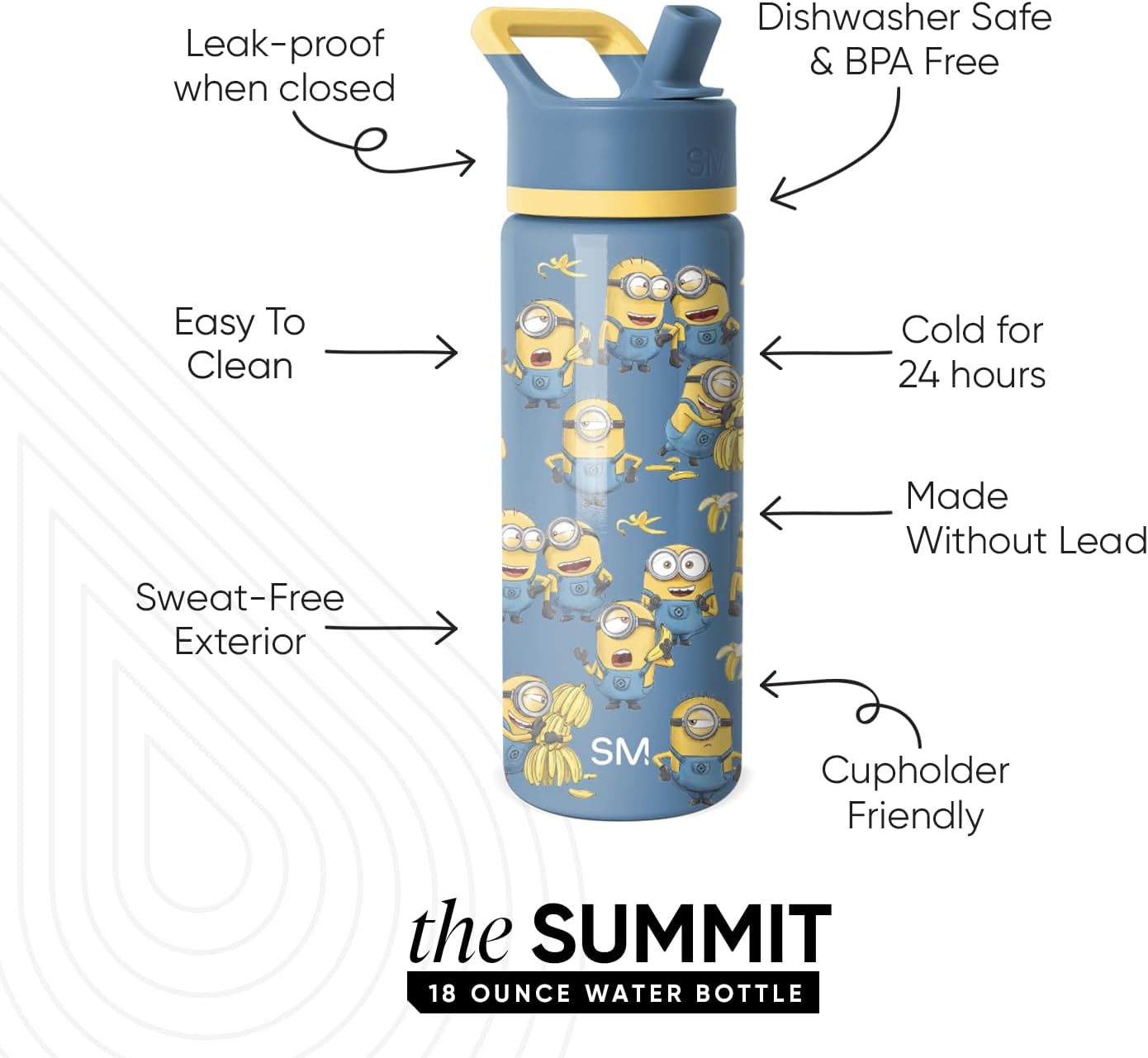 Detalle 2 de Simple Modern Summit Water Bottle with Straw Lid