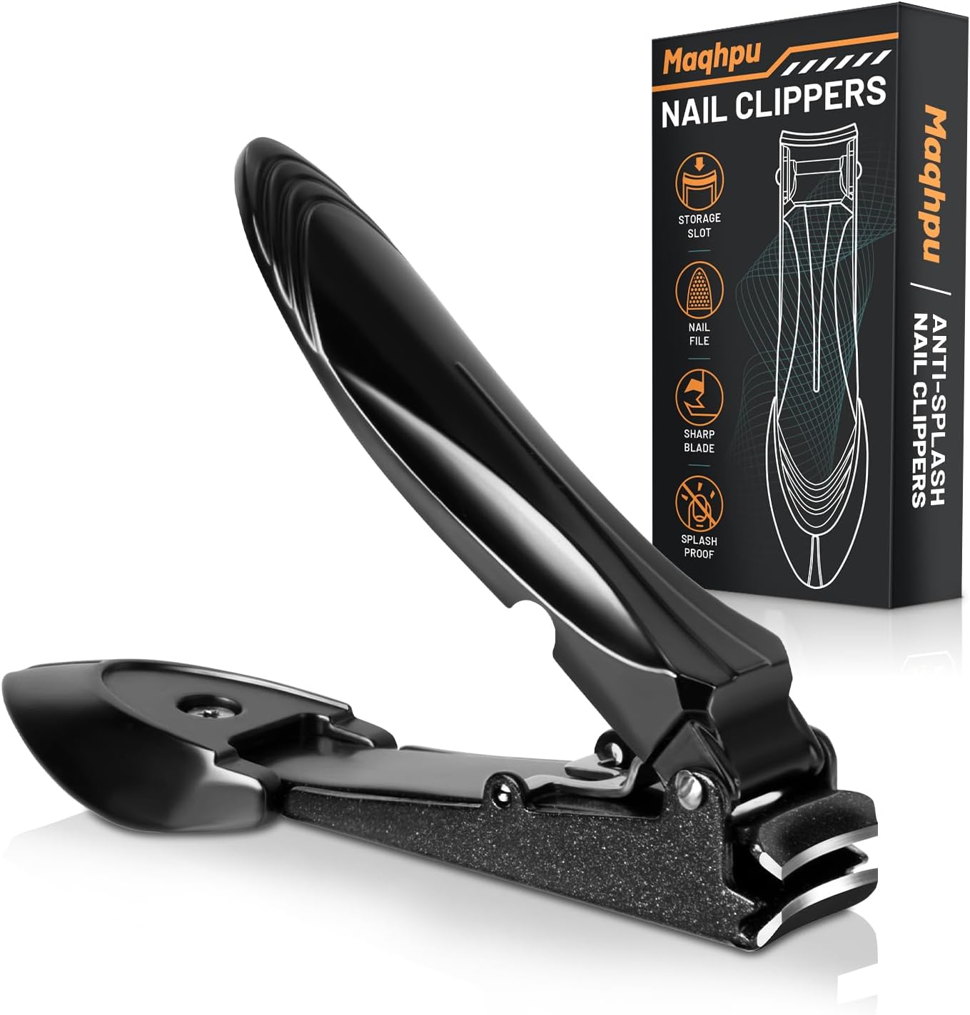 Detalle de Maqhpu Nail Clippers with Catcher for Men ✂