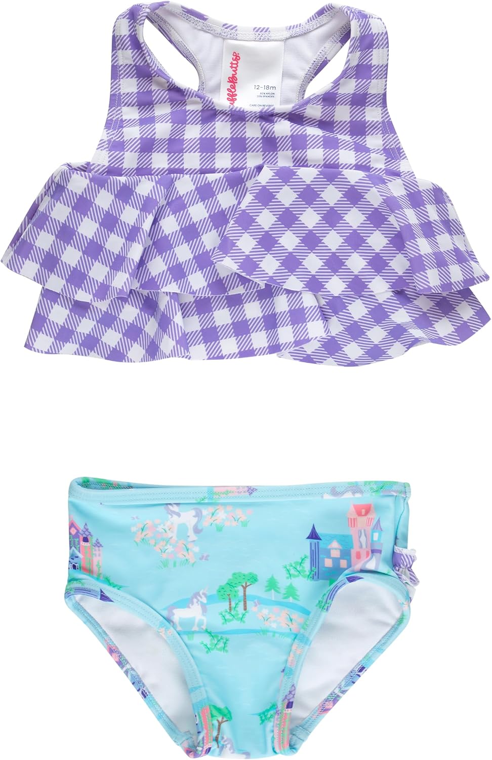 Thumbnail 6 de RuffleButts Girls' Bikini Swimsuit, UPF 50+