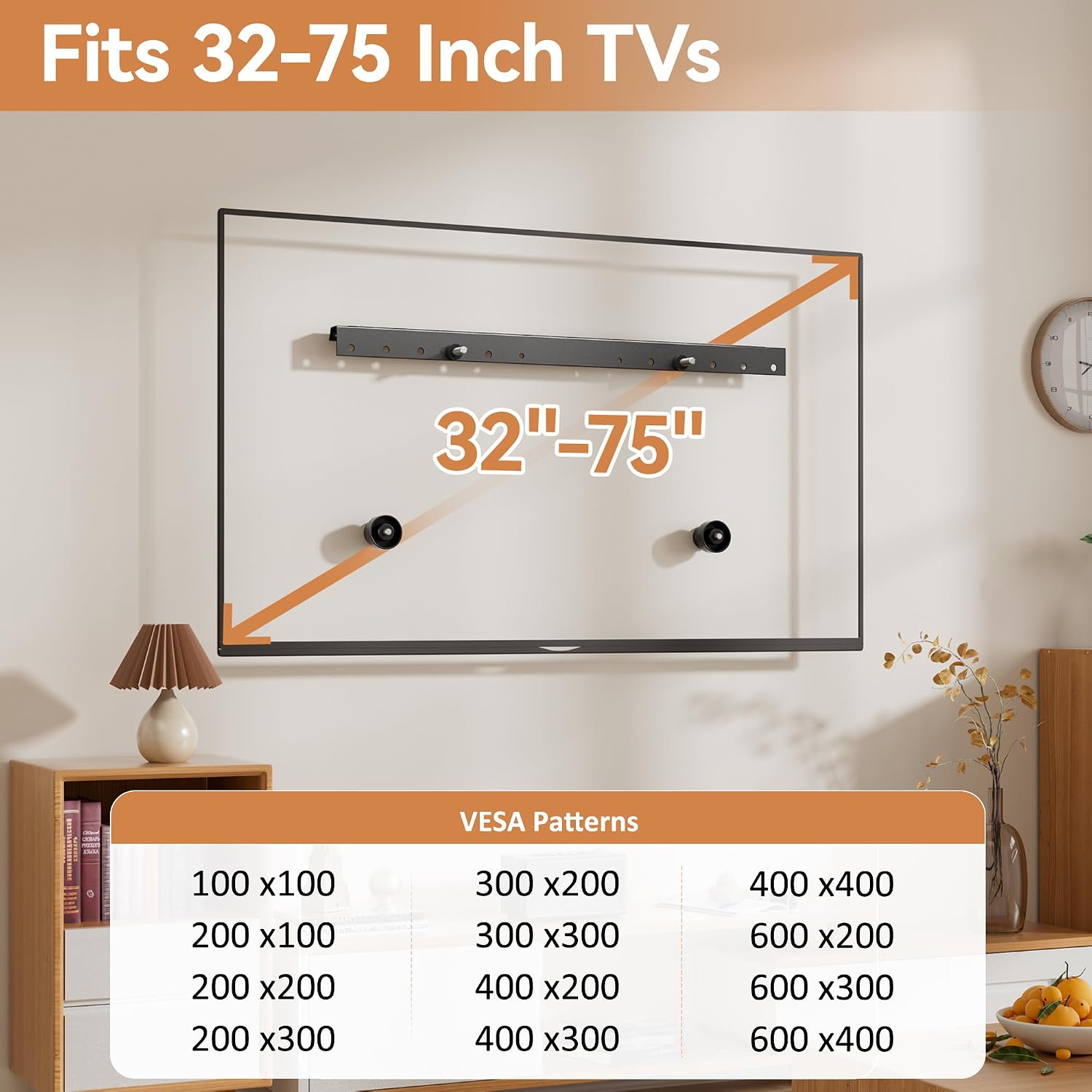 Thumbnail 2 de Anteabee No Stud TV bracket, VESA 600x400