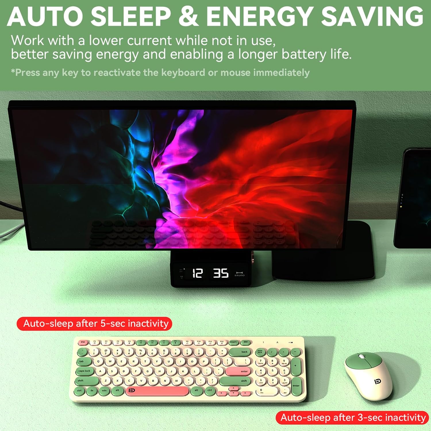 Detalle de FD Wireless Keyboards and Mouse Combo 2.4GHz
