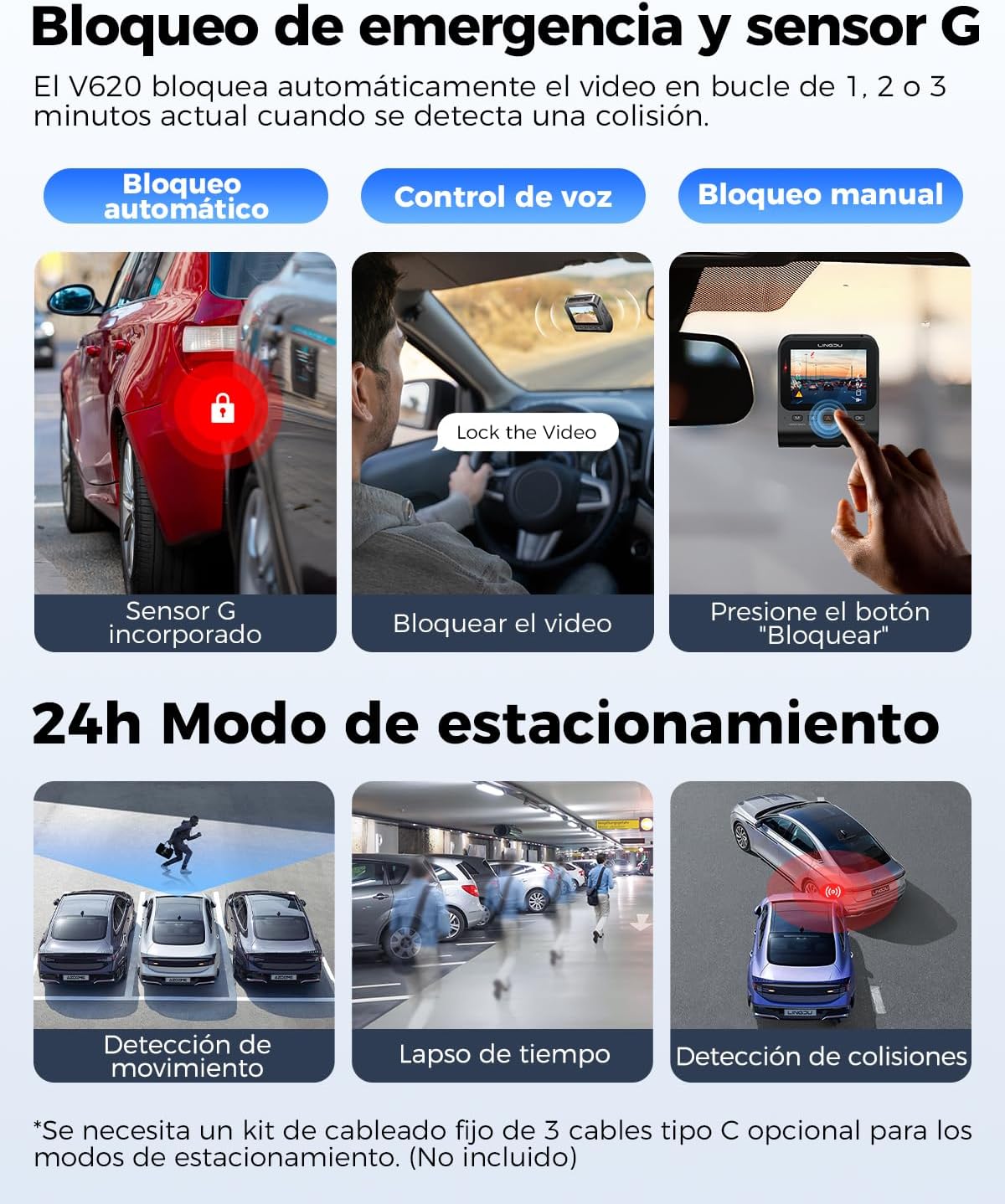 Thumbnail 5 de LINGDU V620 Dashcam 4K con GPS