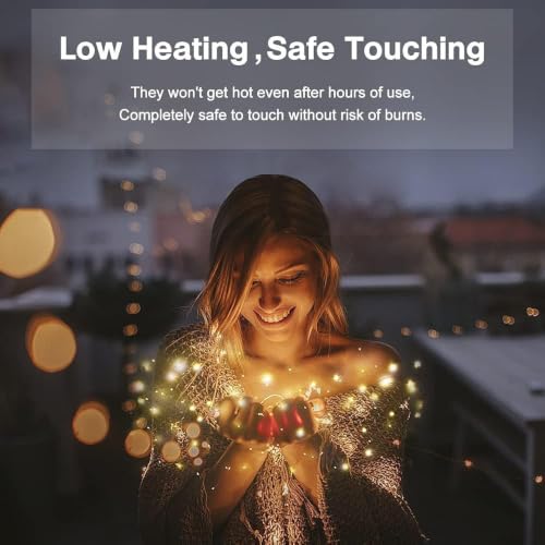 Thumbnail 2 de Hoteril Luci Albero di Natale, Luci da Esterno USB 12 m con Interruttore – LED 2700K