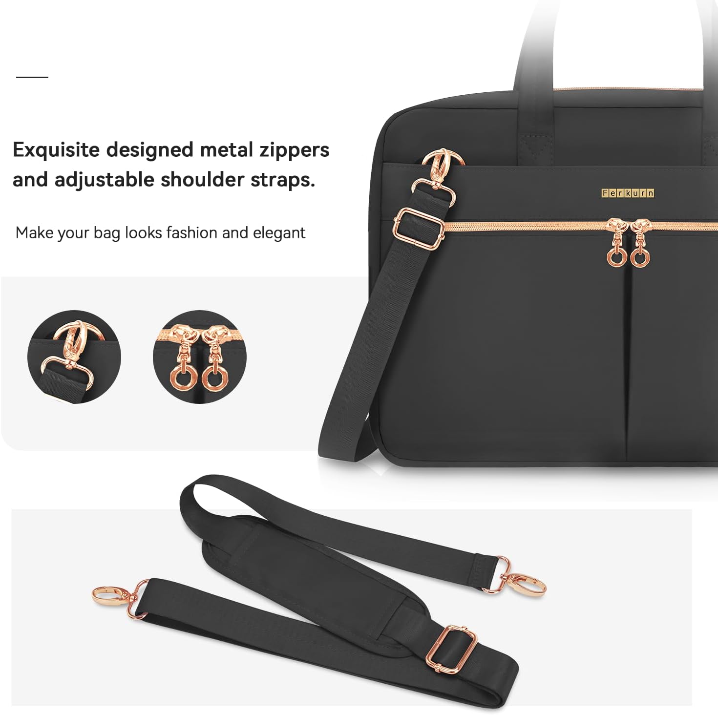 Thumbnail 1 de Ferkurn Laptop Bag Case 15.6 inch briefcase 💼