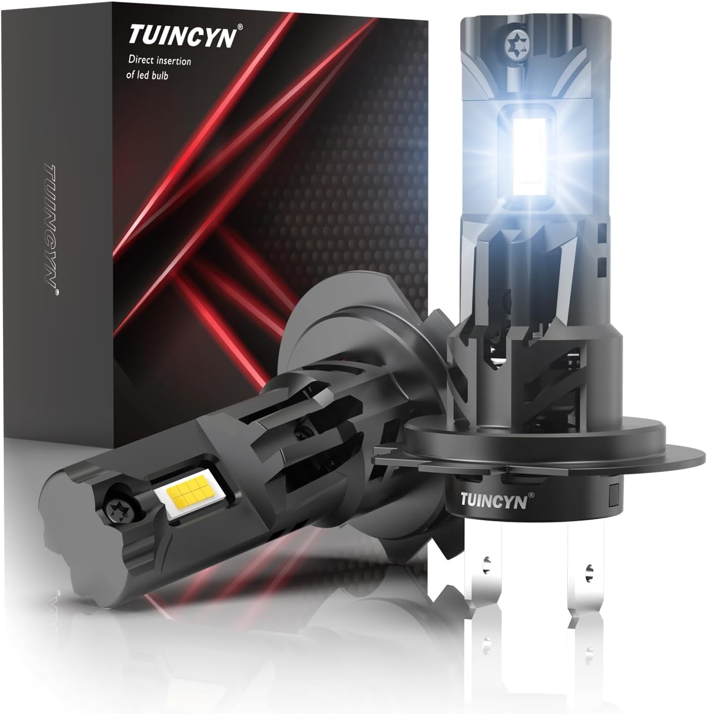 Detalle de TUINCYN H7 LED Bombilla 80W 16000LM para coche