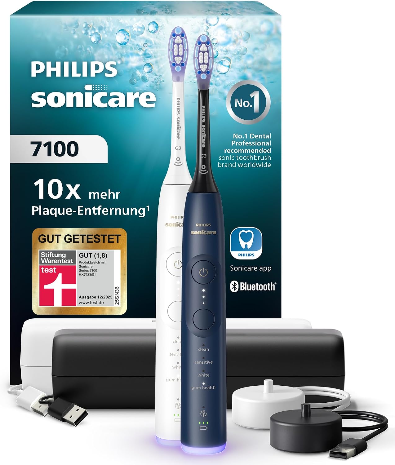 Detalle de Philips Sonicare 7100 Schallzahnbürste 62.000 🪥