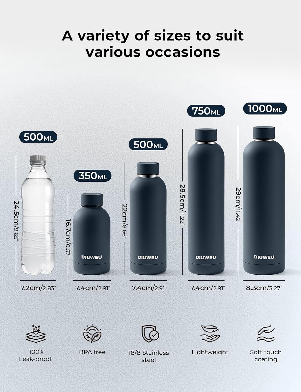 Thumbnail 4 de Stainless Steel Water Bottle Double Wall