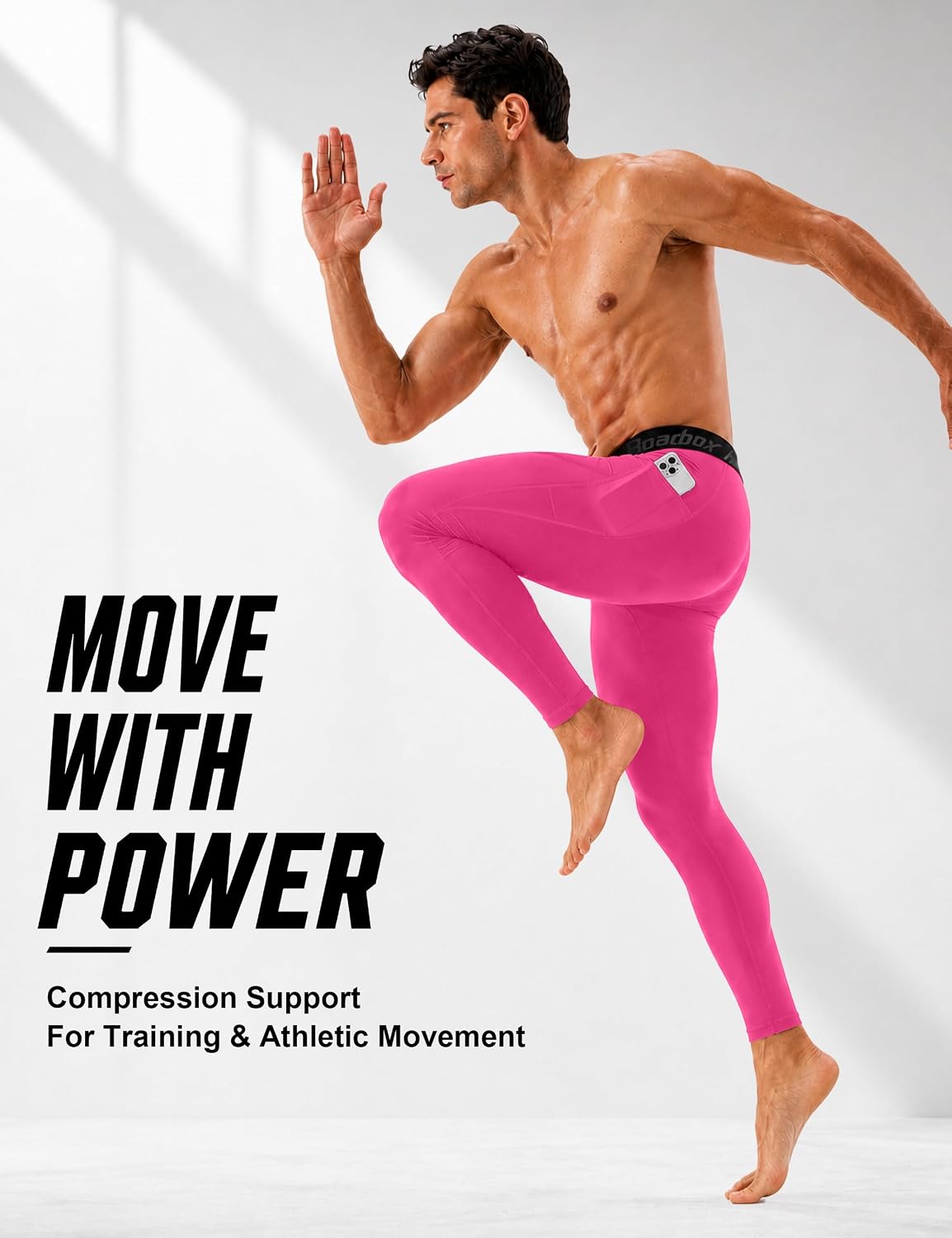 Thumbnail 5 de Roadbox Men's Compression Pants with Side Pockets