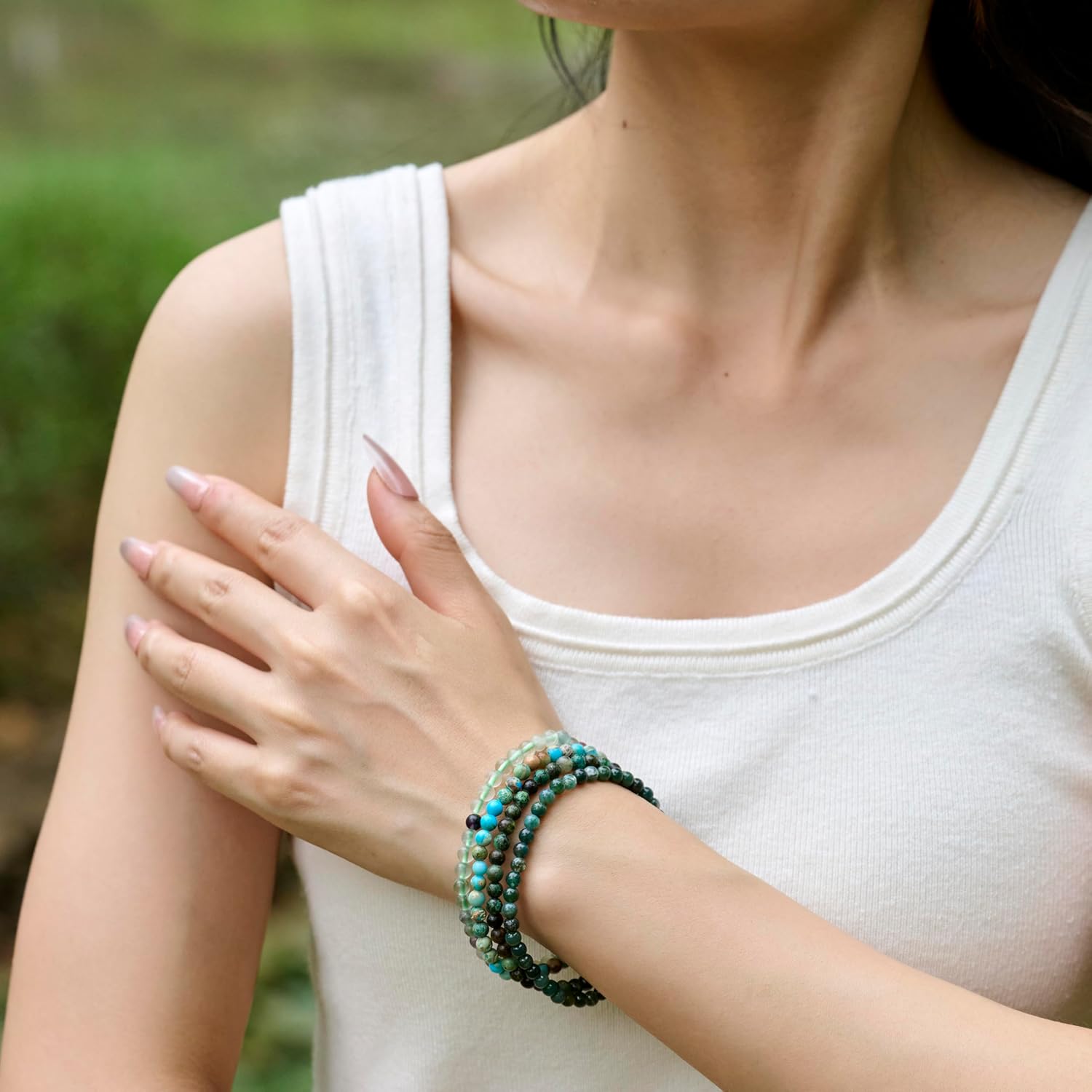 Detalle 2 de Bivei Kristall Armband 4 mm Perlen