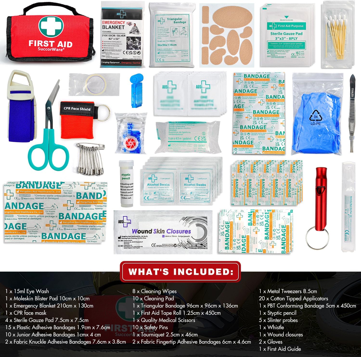 Thumbnail 1 de SuccorWare Small First Aid Kit 100 pieces
