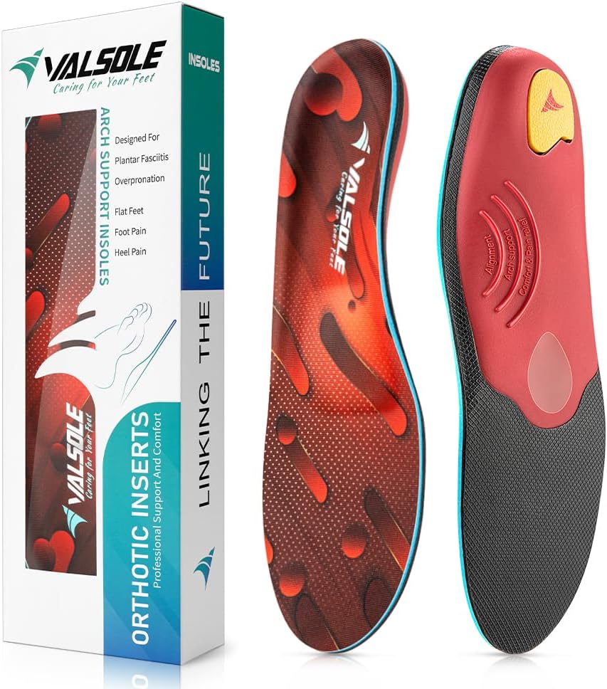 Thumbnail 5 de VALSOLE High-Arch Support Orthotic Insoles for Over 220 lbs – Durable Plantar Fasciitis Arch Support for Foot Pain Relief